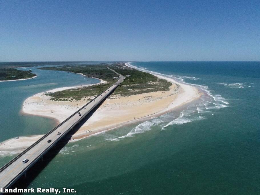 Waterfront Home With Private Dock, Walk To Beach Saint Augustine Eksteriør billede